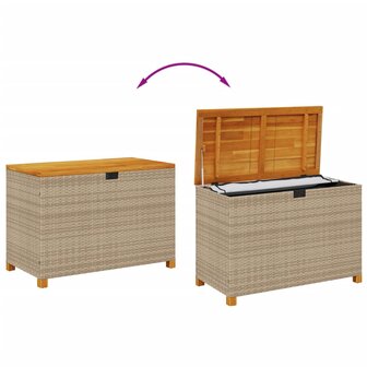 Tuinbox 110x55x63 cm poly rattan en acaciahout beige 8721012308237 7