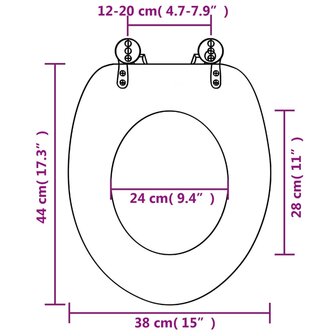 Toiletbril met soft-close deksel dolfijn MDF 8718475722823 11
