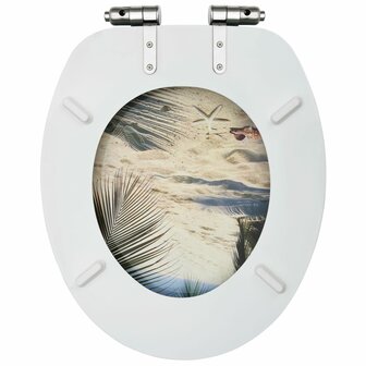 Toiletbril met soft-close deksel strand MDF 8720286028636 6