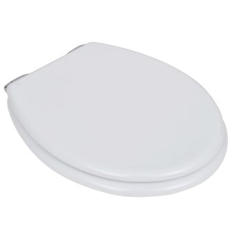 Toiletbril met soft-closedeksel 2 st MDF wit 8718475796831 3