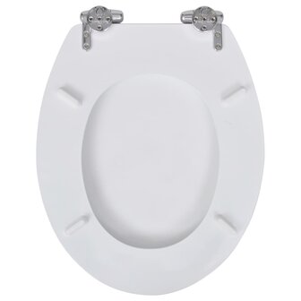 Toiletbril met soft-closedeksel 2 st MDF wit 8718475796831 5