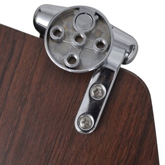 Toiletbril met soft-closedeksel 2 st MDF bruin 8718475796855 6