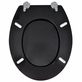 Toiletbrillen met deksels 2 st MDF zwart 8718475796879 5