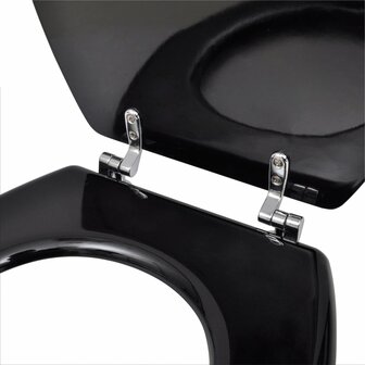Toiletbrillen met deksels 2 st MDF zwart 8718475796879 6