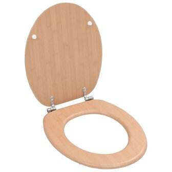 Toiletbrillen 2 st met deksels bamboeontwerp MDF 8719883691596 2
