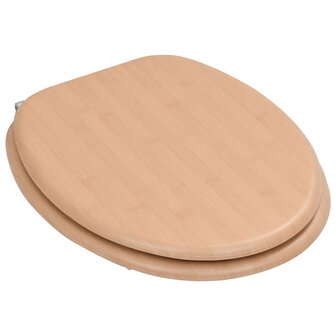 Toiletbrillen 2 st met deksels bamboeontwerp MDF 8719883691596 4