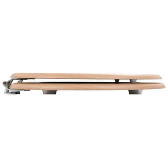 Toiletbrillen 2 st met deksels bamboeontwerp MDF 8719883691596 5