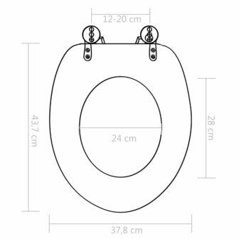 Toiletbrillen 2 st met deksels bamboeontwerp MDF 8719883691596 10