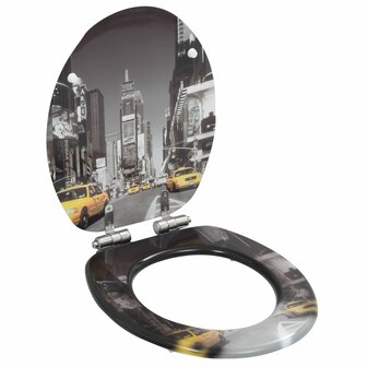 Toiletbrillen 2 st met soft-close deksels MDF New York ontwerp 8719883691640 2