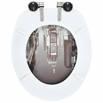 Toiletbrillen 2 st met soft-close deksels MDF New York ontwerp 8719883691640 6