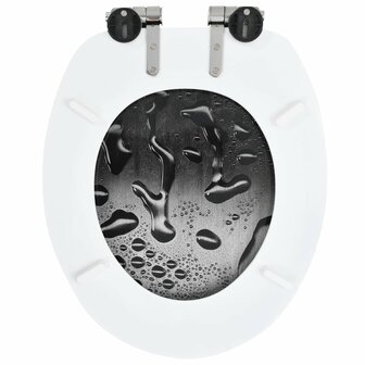 Toiletbrillen 2 st met soft-close deksels MDF druppelontwerp 8719883691657 6