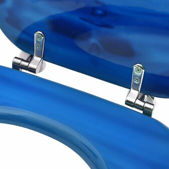 Toiletbrillen met deksel 2 st waterdruppel MDF blauw 8720286084106 7