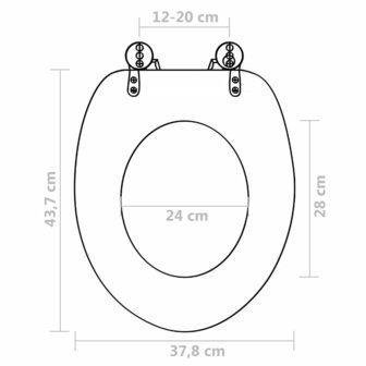 Toiletbrillen met deksel 2 st diepzee MDF 8720286084120 9