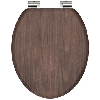 SCH&Uuml;TTE Toiletbril met soft-close DARK WOOD MDF 4008431801933 1