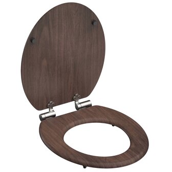 SCH&Uuml;TTE Toiletbril met soft-close DARK WOOD MDF 4008431801933 2