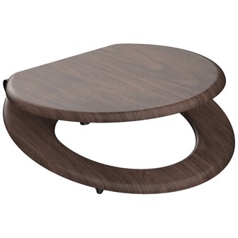 SCH&Uuml;TTE Toiletbril met soft-close DARK WOOD MDF 4008431801933 3