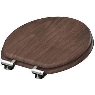SCH&Uuml;TTE Toiletbril met soft-close DARK WOOD MDF 4008431801933 4