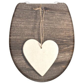 SCH&Uuml;TTE Toiletbril met soft-close WOOD HEART duroplast met print 4008431823775 1