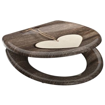 SCH&Uuml;TTE Toiletbril met soft-close WOOD HEART duroplast met print 4008431823775 3
