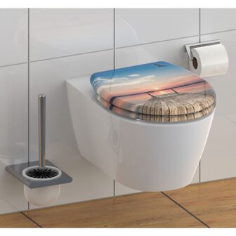 SCH&Uuml;TTE Toiletbril met soft-close quick-release SUNSET SKY 4008431823782 1