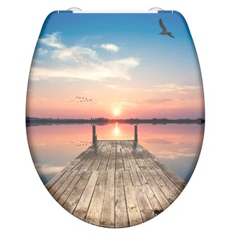 SCH&Uuml;TTE Toiletbril met soft-close quick-release SUNSET SKY 4008431823782 3