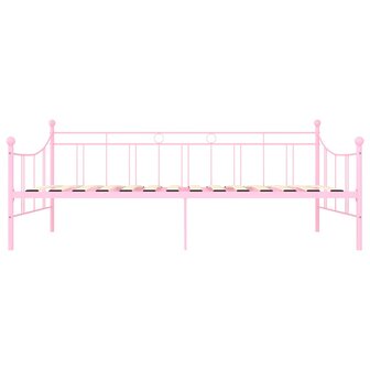 Slaapbankframe metaal roze 90x200 cm 8719883989457 4