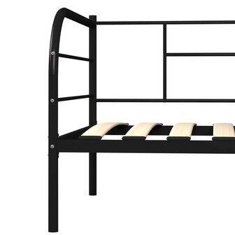 Bedbankframe metaal zwart 90x200 cm 8719883989471 6