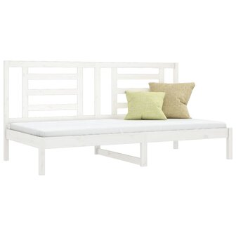 Slaapbank 80x200 cm massief grenenhout wit 8720287091097 3