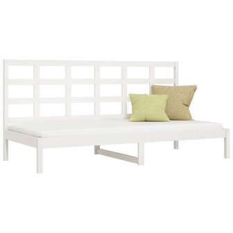 Slaapbank 80x200 cm massief grenenhout wit 8720287092490 3