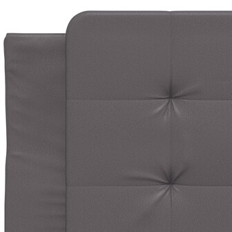 Bed met matras kunstleer grijs 90x200 cm 8721012353244 7