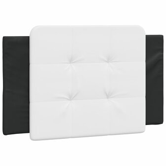Bed met matras kunstleer zwart en wit 100x200 cm 8721012353336 5