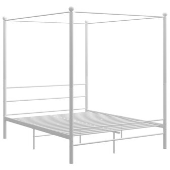 Hemelbedframe metaal wit 160x200 cm 8720286163795 2
