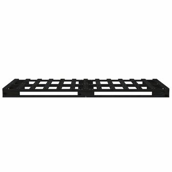 Palletbed massief grenenhout zwart 75x190 cm 8720287140061 6