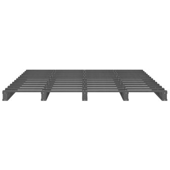 Palletbed massief grenenhout grijs 140x190 cm 8720287140245 5
