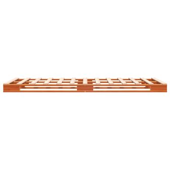 Palletbed massief grenenhout wasbruin 90x200 cm 8721012315280 5