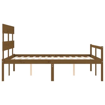 Seniorenbed met hoofdbord massief hout honingbruin 8720845405298 7