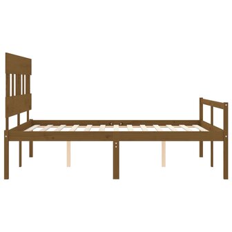 Seniorenbed met hoofdbord massief hout honingbruin 8720845405946 7