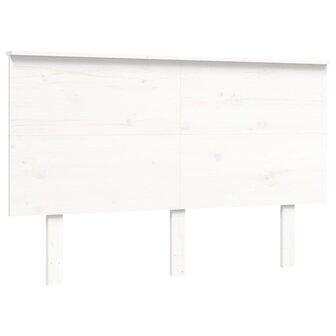Seniorenbed met hoofdbord massief hout wit 140x200 cm 8720845406523 8