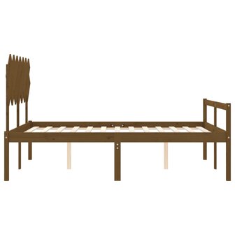 Seniorenbed met hoofdbord massief hout honingbruin 8720845407247 7