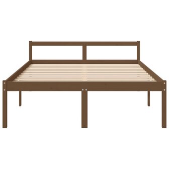 Seniorenbed massief grenenhout honingbruin 150x200 cm 8720286878316 4