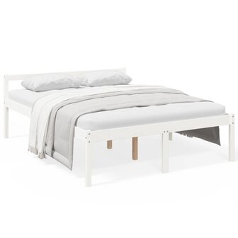 Seniorenbed massief grenenhout wit 160x200 cm 8720286878347 2