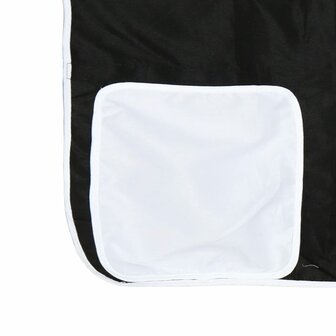 Stapelbed met gordijnen 80x200 cm grenenhout wit en zwart 8721102690280 12