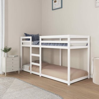 Stapelbed 80x200 cm massief grenenhout wit 8720287215301 3