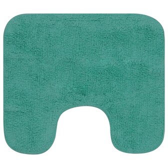 Badmattenset stof turquoise 3-delig 8718475603481 3
