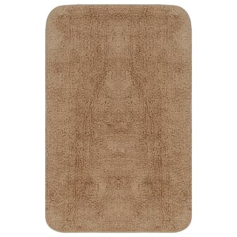 Badmattenset stof beige 2-delig 8718475603511 2