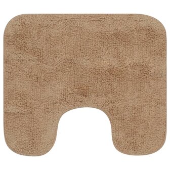 Badmattenset stof beige 2-delig 8718475603511 3