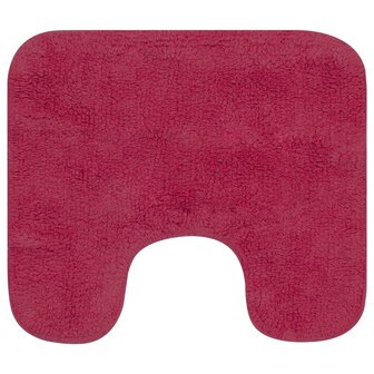 Badmattenset stof fuchsia 2-delig 8718475603542 3