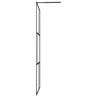 Inloopdouchewand 100x195 cm gehard glas zwart 8720286288641 4