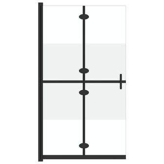 Inloopdouchewand inklapbaar 80x190 cm ESG-glas halfmat 8720286640210 2