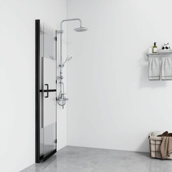Inloopdouchewand inklapbaar 80x190 cm ESG-glas halfmat 8720286640210 3
